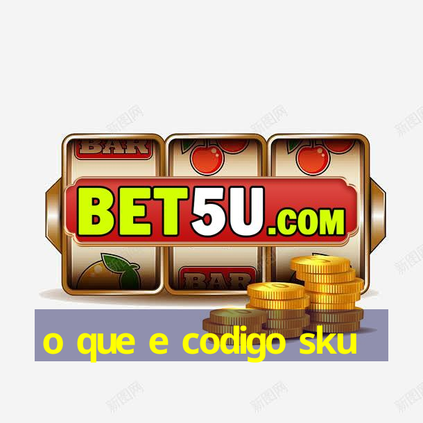 o que e codigo sku